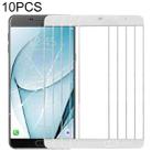 For Samsung Galaxy A9 (2016) / A900 10pcs Front Screen Outer Glass Lens (White) - 1