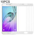 For Samsung Galaxy A7 (2016) / A710 10pcs Front Screen Outer Glass Lens (White) - 1