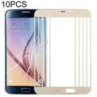 For Samsung Galaxy S6 / G920F 10pcs Front Screen Outer Glass Lens (Gold) - 1