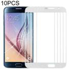 For Samsung Galaxy S6 / G920F 10pcs Front Screen Outer Glass Lens (White) - 1