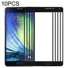 For Samsung Galaxy A7 (2015) 10pcs Front Screen Outer Glass Lens (Black) - 1