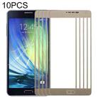 For Samsung Galaxy A7 (2015) 10pcs Front Screen Outer Glass Lens (Gold) - 1