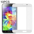 For Samsung Galaxy S5 mini  10pcs Front Screen Outer Glass Lens (White) - 1