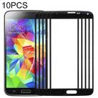 For Samsung Galaxy S5 / G900  10pcs Front Screen Outer Glass Lens (Black) - 1