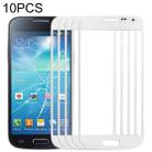 For Samsung Galaxy S IV mini / i9190 10pcs Front Screen Outer Glass Lens (White) - 1