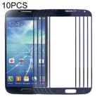 For Samsung Galaxy S IV / i9500 10pcs Front Screen Outer Glass Lens (Blue) - 1