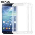 For Samsung Galaxy S IV / i9500 10pcs Front Screen Outer Glass Lens (White) - 1