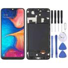 6.36 inch OLED LCD Screen for Samsung Galaxy A20 SM-A205 Digitizer Full Assembly with Frame (Black) - 1