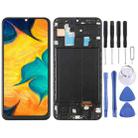 6.36 inch OLED LCD Screen for Samsung Galaxy A30 SM-A305 Digitizer Full Assembly with Frame (Black) - 1
