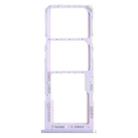 For Samsung Galaxy A22 SM-A225 SIM Card Tray + SIM Card Tray + Micro SD Card Tray (Purple) - 1