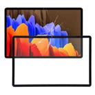 For Samsung Galaxy Tab S7+ SM-T970 Front Screen Outer Glass Lens with OCA Optically Clear Adhesive (Black) - 1