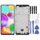 Original Super AMOLED LCD Screen for Samsung Galaxy A41 SM-A415 Digitizer Full Assembly with Frame (Black) - 1