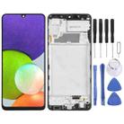 incell LCD Screen for Samsung Galaxy A22 4G Digitizer Full Assembly with Frame (Black) - 1