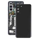 For Samsung Galaxy S21+ 5G Battery Back Cover with Camera Lens Cover (Black) - 1