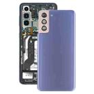 For Samsung Galaxy S21+ 5G Battery Back Cover with Camera Lens Cover (Purple) - 1