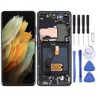 Original Super AMOLED LCD Screen For Samsung Galaxy S21 Ultra 5G SM-G998B Digitizer Full Assembly with Frame (Black) - 1