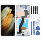 Original Super AMOLED LCD Screen For Samsung Galaxy S21 Ultra 5G SM-G998B Digitizer Full Assembly with Frame (Silver) - 1