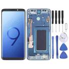 OLED LCD Screen for Samsung Galaxy S9+ SM-G965 Digitizer Full Assembly with Frame (Blue) - 1