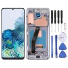 Original Super AMOLED LCD Screen With Digitizer Full Assembly with Frame for Samsung Galaxy S20 5G SM-G981B(Silver) - 1