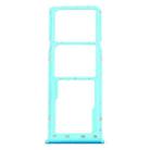 For Samsung Galaxy M21 SM-M215 SIM Card Tray + SIM Card Tray + Micro SD Card Tray (Blue) - 1