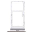 For Samsung Galaxy A73 5G SM-A736B Original SIM Card Tray + SIM Card Tray / Micro SD Card Tray (White) - 1