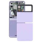 For Samsung Galaxy Z Flip3 5G SM-F711B Glass Battery Back Cover (Purple) - 1