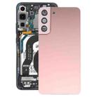 For Samsung Galaxy S22+ 5G SM-S906B Battery Back Cover with Camera Lens Cover (Pink) - 1