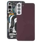 For Samsung Galaxy S22+ 5G SM-S906B Battery Back Cover with Camera Lens Cover (Purple) - 1