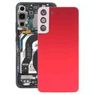 For Samsung Galaxy S22+ 5G SM-S906B Battery Back Cover with Camera Lens Cover (Red) - 1