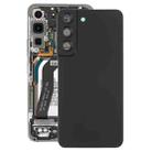 For Samsung Galaxy S22 5G SM-S901B Battery Back Cover with Camera Lens Cover (Black) - 1