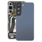 For Samsung Galaxy S22 5G SM-S901B Battery Back Cover with Camera Lens Cover (Blue) - 1