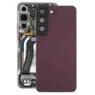 For Samsung Galaxy S22 5G SM-S901B Battery Back Cover with Camera Lens Cover (Purple) - 1