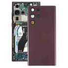 For Samsung Galaxy S22 Ultra 5G SM-S908B Battery Back Cover with Camera Lens Cover (Purple) - 1