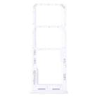 For Samsung Galaxy A23 SM-A235 Original SIM Card Tray + SIM Card Tray + Micro SD Card Tray (White) - 1