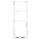 For Samsung Galaxy A13 SM-A135 Original SIM Card Tray + SIM Card Tray + Micro SD Card Tray (White) - 1