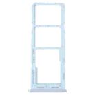 For Samsung Galaxy M23 SM-M236B Original SIM Card Tray + SIM Card Tray + Micro SD Card Tray (Blue) - 1