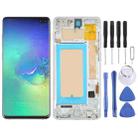 TFT LCD Screen For Samsung Galaxy S10+ SM-G975 Digitizer Full Assembly with Frame,Not Supporting Fingerprint Identification(Silver) - 1