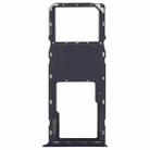 For Samsung Galaxy A03s SM-A037U Original SIM Card Tray + Micro SD card tray (Black) - 1