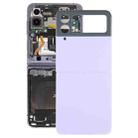 For Samsung Galaxy Z Flip4 SM-F721B Battery Back Cover with Camera Lens Cover(Purple) - 1