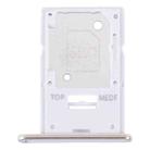 For Samsung Galaxy A54 SM-A546 Original SIM Card Tray + Micro SD Card Tray (Gold) - 1