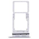 For Samsung Galaxy A34 SM-A346 Original SIM Card Tray + SIM / Micro SD Card Tray (Silver) - 1