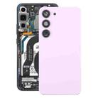 For Samsung Galaxy S23 SM-S911B OEM Glass Battery Back Cover with Camera Lens Cover(Pink) - 1