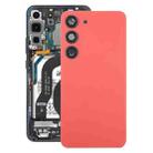 For Samsung Galaxy S23 SM-S911B OEM Glass Battery Back Cover with Camera Lens Cover(Red) - 1