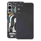 For Samsung Galaxy S23+ SM-S916B OEM Glass Battery Back Cover with Camera Lens Cover(Black) - 1