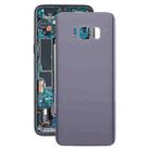 For Galaxy S8 Original Battery Back Cover (Orchid Gray) - 1