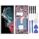 For Samsung Galaxy S22 Ultra 5G SM-S908B Original LCD Screen Digitizer Full Assembly with Frame (Purple) - 1