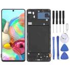 For Samsung Galaxy A71 4G SM-A715F 6.43 inch OLED LCD Screen Digitizer Full Assembly with Frame (Black) - 1