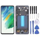 For Samsung Galaxy S21 FE 5G SM-G990B 6.36 inch EU Version OLED LCD Screen Digitizer Full Assembly with Frame (Black) - 1