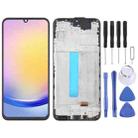 For Samsung Galaxy A25 SM-A256B 6.43 inch OLED LCD Screen Digitizer Full Assembly with Frame (Black) - 1