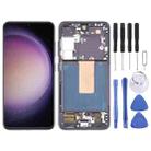 For Samsung Galaxy S23 SM-S911B 6.43 inch EU Version OLED LCD Screen Digitizer Full Assembly with Frame (Black) - 1